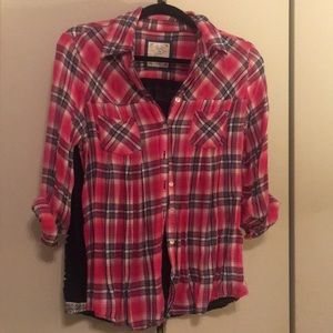 4 for $20 Style and Co. Button Plaid shirt